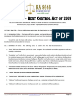 RA 9653 - Rent Control Act of 2009