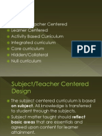 Types of Curriculum