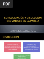 Consolidación y Disolución Del Vinculo en La Pareja