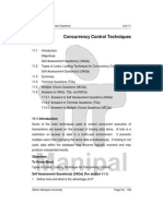 Unit 11 Concurrency Control Techniques: Structure