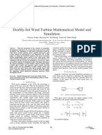 Doubly-Fed Wind Turbine Mathematical Model and Simulation: 2014 International Symposium On Computer, Consumer and Control