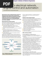 The Ship's Electrical Network, Engine Control and Automation