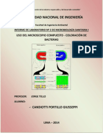 Informe - Uso Del Microscopio Compuesto y Coloracion de Bacterias - 2014