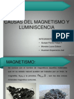 Causas Del Magnetismo y Luminiscencia