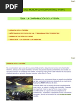 Tema 3 Conformación de La Tierra