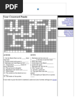 Pirates of The Caribbean Crossword