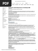 Trying Out Lambda Expressions in The Eclipse IDE
