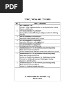 Topic / Modules Covered: Ir. Syed Fadzil Bin Syed Mohamed, P.Eng (API 510: 25191)