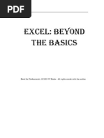 Excel Beyond The Basics