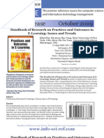 Handbook of Research On Practices and Outcomes in E-Learning: Issues and Trends