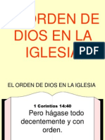 El Orden de Dios en La Iglesia