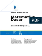 Modul Matematika Dasar (TM1)