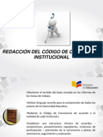 Redacción Del Código de Convivencia