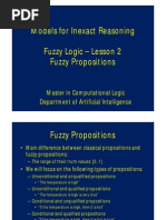 Lesson 2 (Fuzzy Propositions)