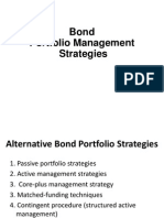 Bond Portfolio Management Strategies