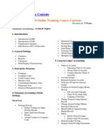 SAP FICO Course Contents