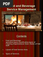 Unit - 1 - Food and Beverage Service Management