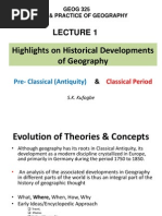 Lecture 1 Historical Developments of Concepts