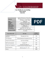 Case Studies in Accounting: ADM 4340 B Fall 2014