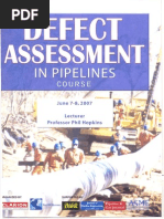 Defect Assessment in Pipelines Course