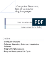 Lecture 1: Computer Structure, Classification of Computer Programming Languages