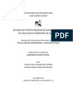 Estudio de Prefactibilidad de Implementación de Una Planta Fundidora de Aluminio