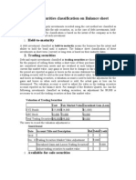 Investment Securities Classification On Balance Sheet