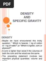 Density and Specific Gravity