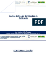 Análise Crítica de Certificados de Calibração PDF