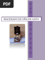 Macerado Uña de Gato - TRABAJO