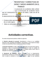 Actividades Preventivas y Correctivas de Seguridad, Higiene