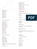 EXERCÍCIOS Potencia e Raiz