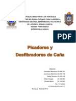 Picadores y Desfibradores de Caña