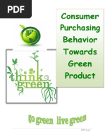 Consumers Purchasing Behaviour Towards Green Product