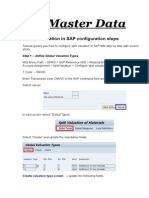 MM Master Data: 1. Split Valuation in SAP Configuration Steps