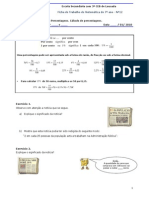 Ficha de Trabalho Nc2ba 12 Percentagens PDF