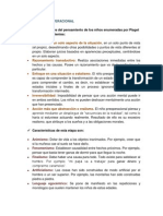 Características Del Pensamiento Preoperacional Seegún Piaget