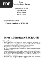 Perez v. Mendoza