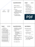 Sequential Shift Add-Method