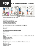 Interpretação de História em Quadrinhos O Vendedor