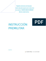 En Qué Consiste La Instrucción Premilitar