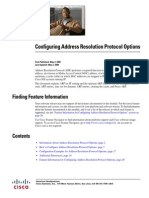 Configuring Address Resolution Protocol Options: Finding Feature Information