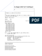 Example of A Simple ABAP ALV Grid Report