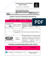 Ejemplos de Sociedades Mercantiles