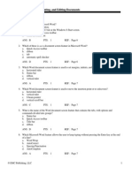 Ms Word Signature Series - Ch01 Test Bank