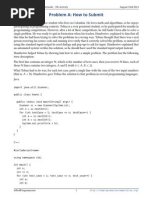 Problem A: How To Submit: Competitive Programming Network - 7th Activity August 23rd 2014