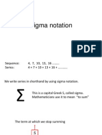 Sigma Notation