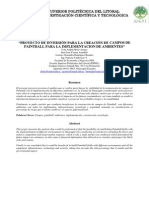 Proyecto de Inversión para La Creación de Campos de Paintball para La Implementacion de Ambientes