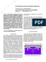 Implantable CPW Fed Slot Monopole Antenna For Biomedical Applications