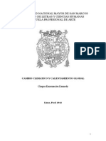 UNMSM - Cambio Climatico y Calentamiento Global